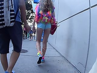 Shorts Tight In Her Asscrack