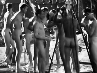 COLLECTION OF SPYCAM CLIPS OF WWII SOLDIERS ~ SHOWERS, EXAMS, ETC -(©¿©)-