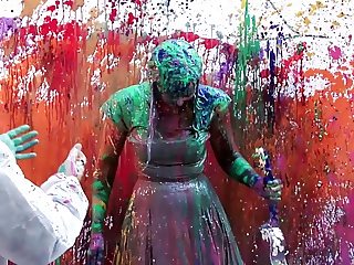 Lisa Hannigan - Paint Bukkake (WAM, messy, splosh, gunge)