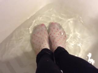 wet socks and feet