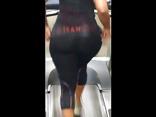 Black ass in gym