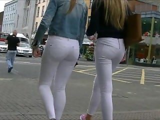 2 Candid white Teen jeans Ass