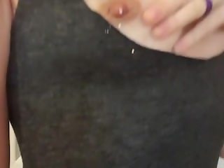 Squirt milk from nipple