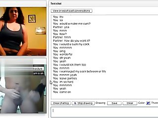 Girl with big tits make me cum on chatroulette