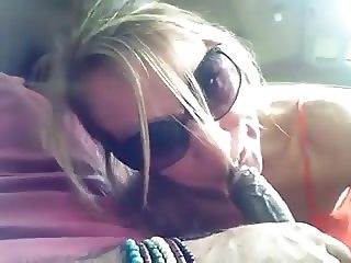 Bbc bj in a Car by Blonde Mommy